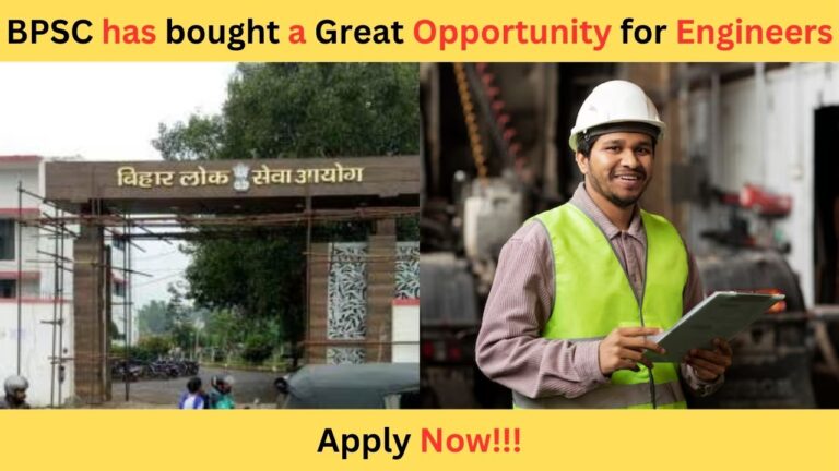 BPSC has bought a Great Opportunity for Engineers, Apply Now & Grab Government Job